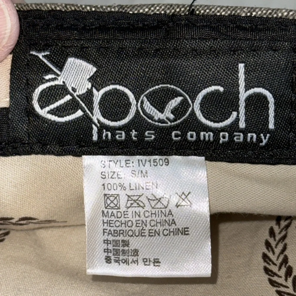 Epoch Gray Linen Newsboy Cap